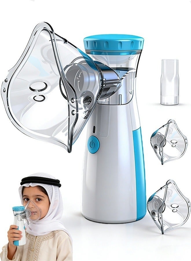 Ayshal Portable Mesh Nebulizer Machine,Mini Vaporizers, USB & AA Battery Powered Handheld Ultrasonic Mesh Inhaler,Two Ways To Use For Adults And Kids for Breathing Problems - Image 1